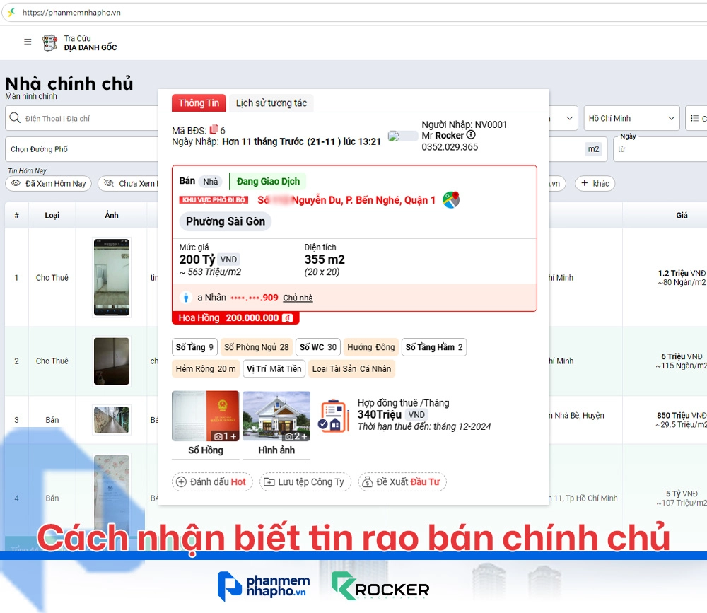 Phần mềm tự động cập nhật nhà chính chủ từ các tin rao bán