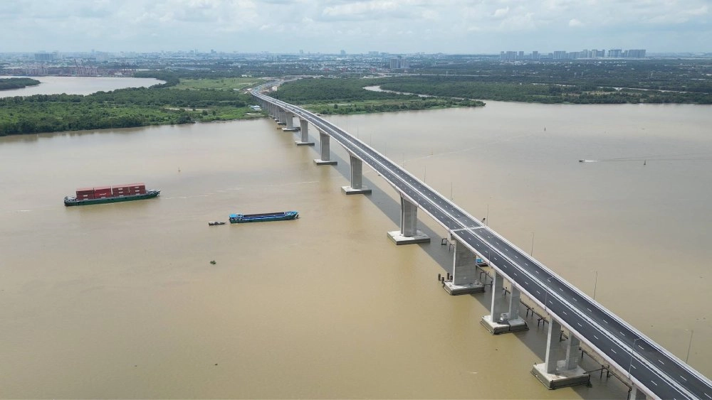 Cầu Nhơn Trạch trên Vành đai 3, nối TP.HCM với Đồng Nai