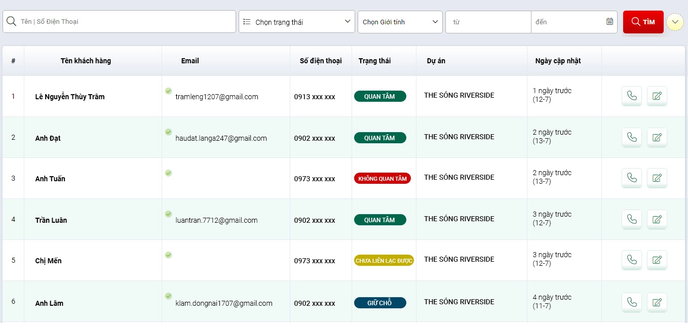 CRM quản lý tương tác khách hàng