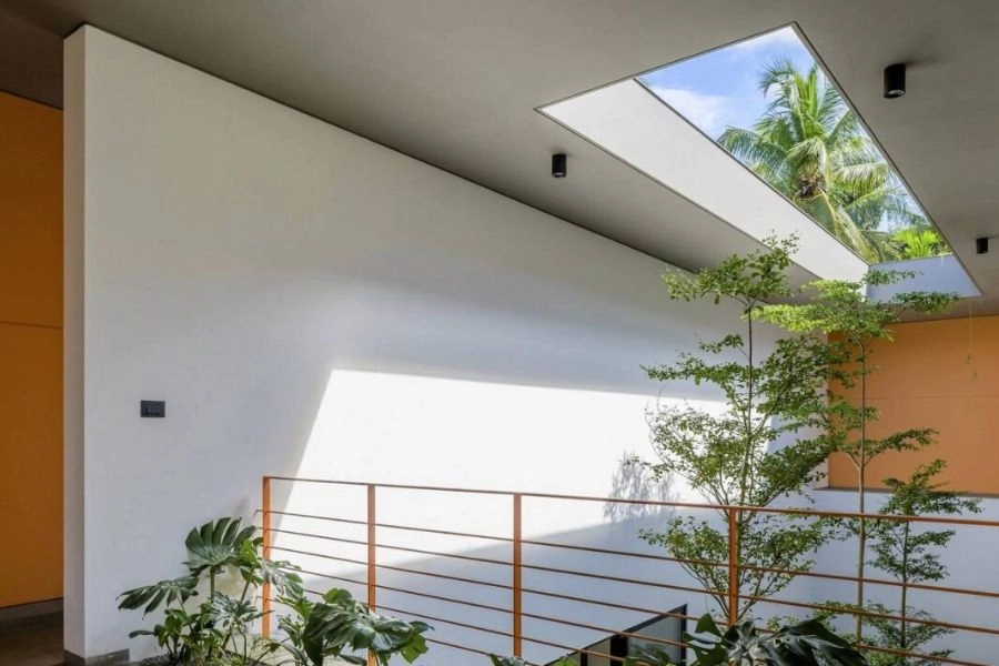 Giếng trời giúp ánh sáng và không khí tự nhiên vào nhà tốt hơn