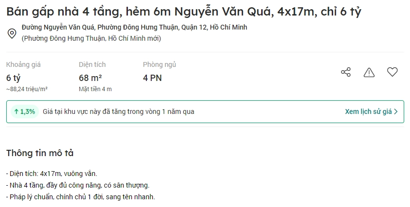 Nội dung tin đăng vừa đủ sẽ g&acirc;y t&ograve; m&ograve; cho kh&aacute;ch h&agrave;ng