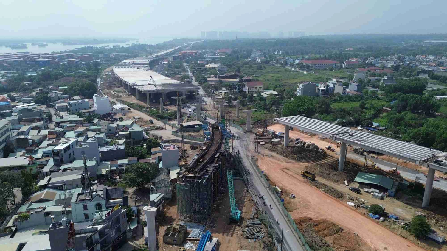 Đoạn Vành đai 3 hướng về cao tốc TPHCM - Long Thành - Dầu Giây. Ảnh: Minh Quân