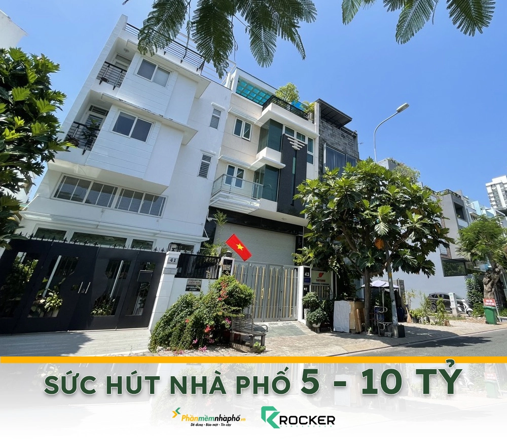 Giải mã sức hút nhà phố từ 5 - 10 tỷ