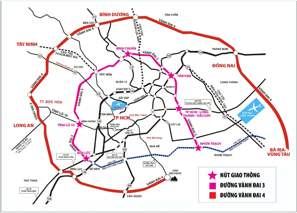 Bản đồ tuyến vành đai 3