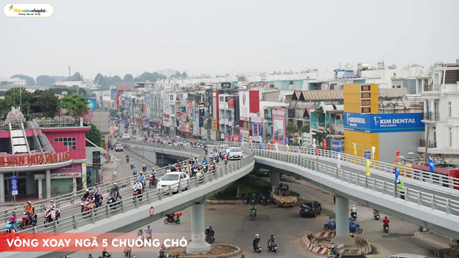 Vòng xoay ngã 5 chuồng chó