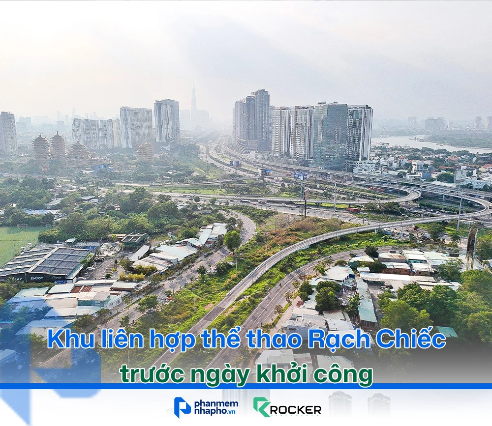 Khu liên hợp thể thao Rạch Chiếc trước ngày khởi công